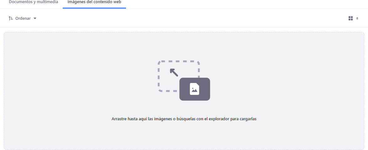 Pantalla de Rellenar un campo de tipo imagen