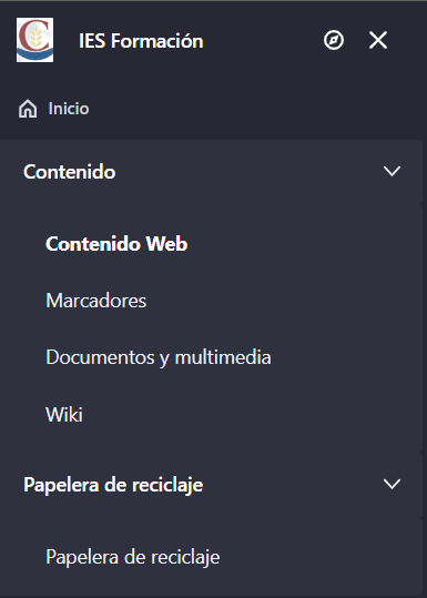 Menú de productos