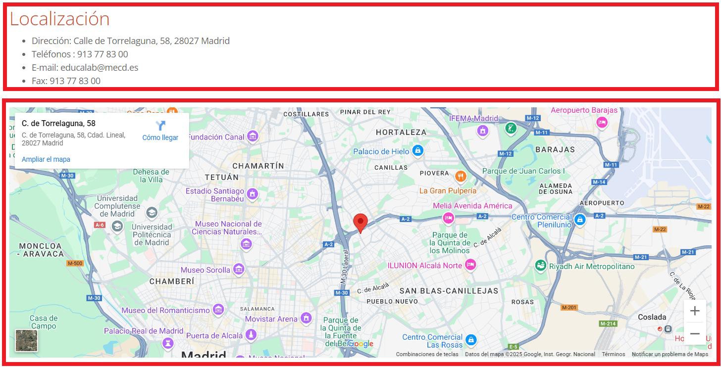 Pantalla de Localización